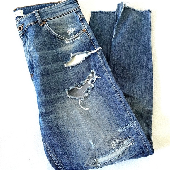 Zara Jeans Zara Man Distressed Carrot Fit Jeans Poshmark
